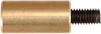 Adapter for rod tip, brass, 10-32 male to 8-32 female Adapter for rod tip, brass, 10-32 male to 8-32 female